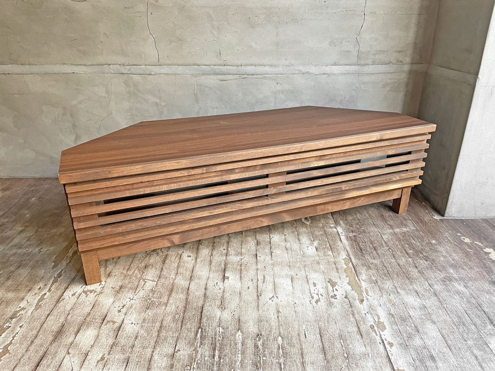 大川家具 グランツ GRANZ コーナーテレビボード ブラウン TV台 AVボード ナチュラススタイル 中古品 買い取りしました。