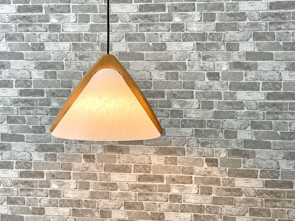 ドムス DOMUS ピラ スモール PILA Small ペンダントライト ブナ材 ヤマギワ取扱 セルロースシェード Lunopal 引掛けシーリング仕様 ヤマギワ取扱 定価61,700円 美品 中古品 買い取りしました。