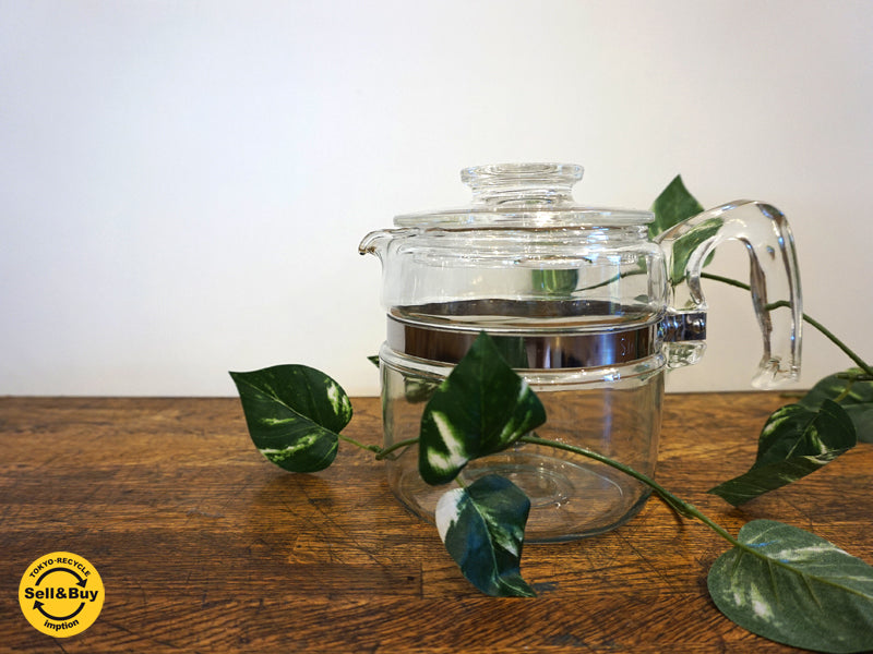 オールドパイレックス old PYREX フレームウェア FLAMEWARE コーヒーポット 4カップ 50'sビンテージ   中古品 買い取りしました。祖師ヶ谷大蔵店 出張買取もお任せ下さい。