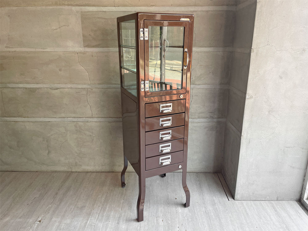 ダルトン DULTON デンティスト キャビネット DENTIST CABINET 5ドロワーズ ブラウン スチール 廃番 中古品 買い取りしました。