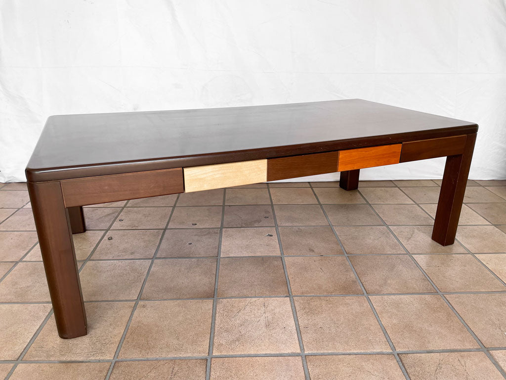 生松工芸 コンフォートスタイル Comfort Style センターテーブル ローテーブル ブラウン W120cm モダンデザイン 中古品 買い取りしました。