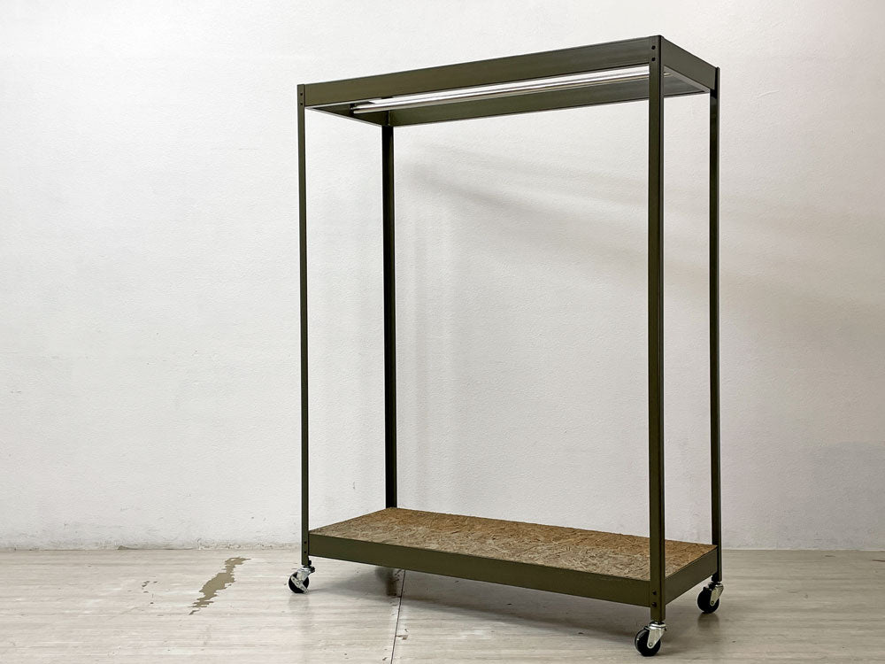 ジャーナルスタンダードファニチャー journal standard Furniture アレン ALLEN ハンガーラック キャスター カーキ色 インダストリアル 工業系 店舗什器 廃番 中古品 買い取りしました。