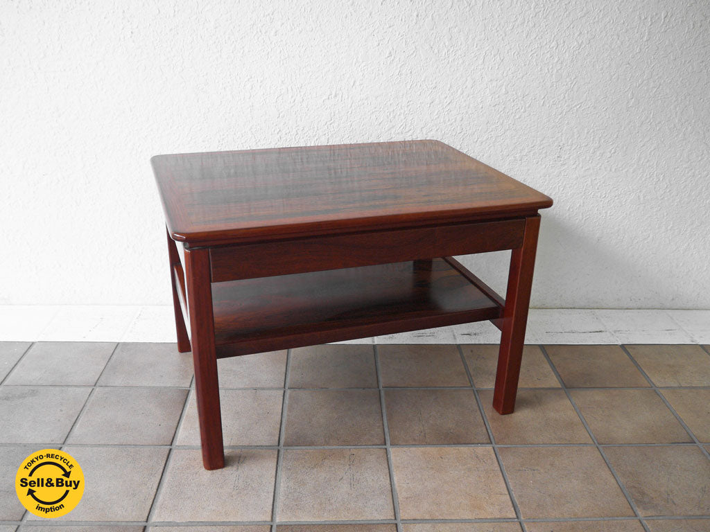 マルニ木工 maruni オールドマルニ ローズウッド 天板 チーク無垢材 レッグ サイドテーブル 70'S  買い取りしました。
