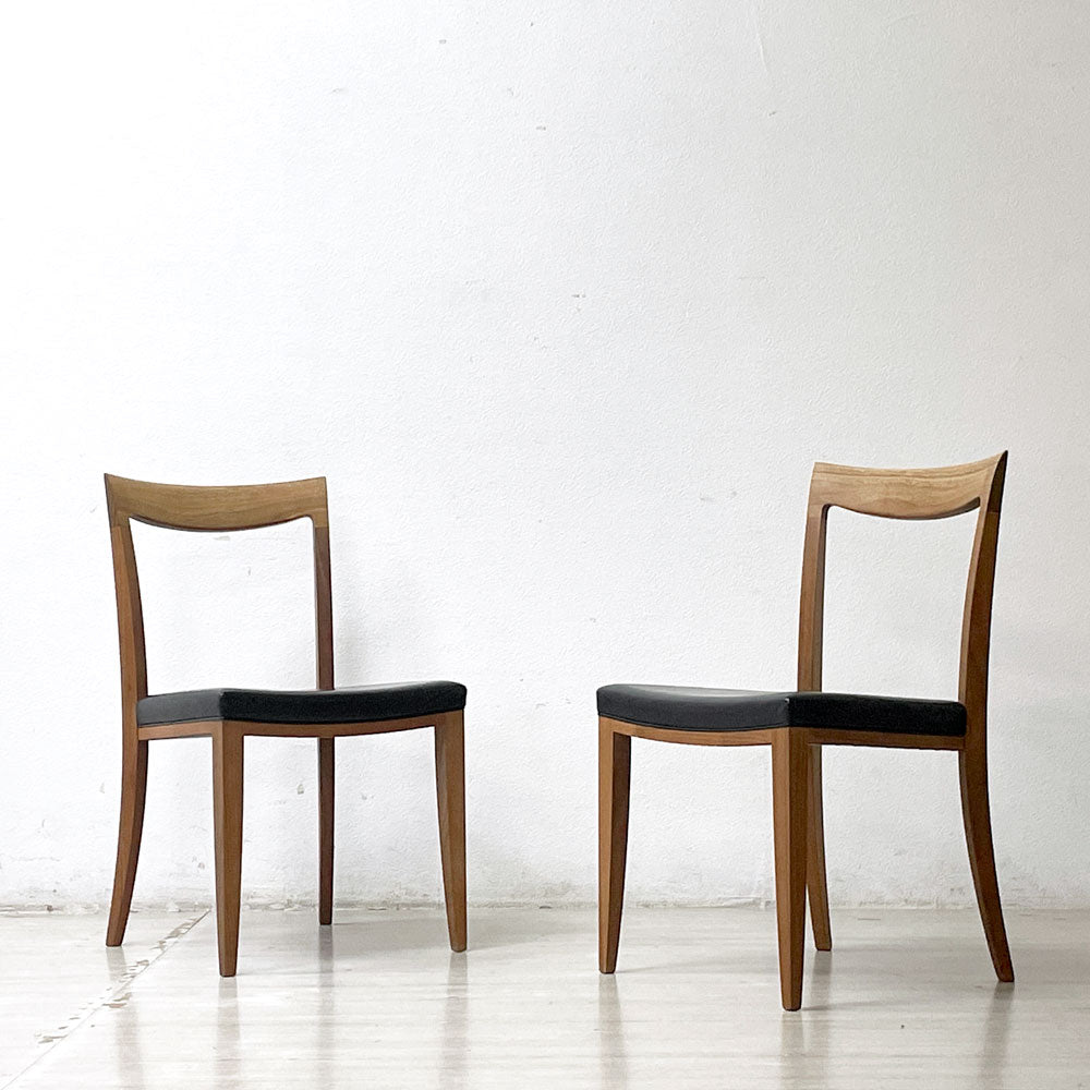 【祖師ヶ谷大蔵店】リッツウェル Ritzwell カレッツァ CAREZZA ダイニングチェア ウォールナット 皮革張り 買取させていただきました。