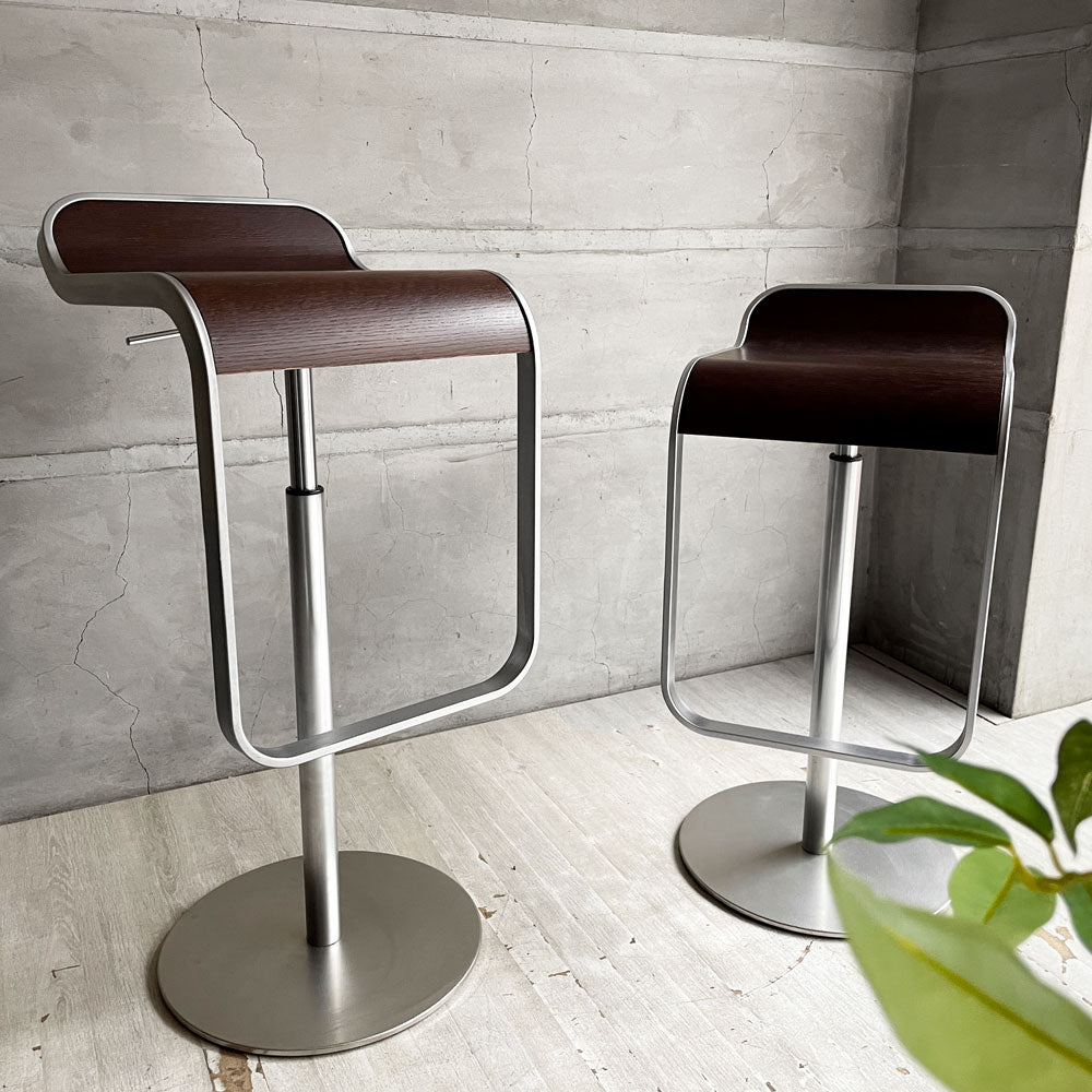 【学芸大学店】ラパルマ La palma レム LEM カウンタースツール 昇降式 カウンターチェア ハイスツール ハイタイプ ウッドシート ダークウォールナット AZUMI アズミ 2脚 買取させていただきました。