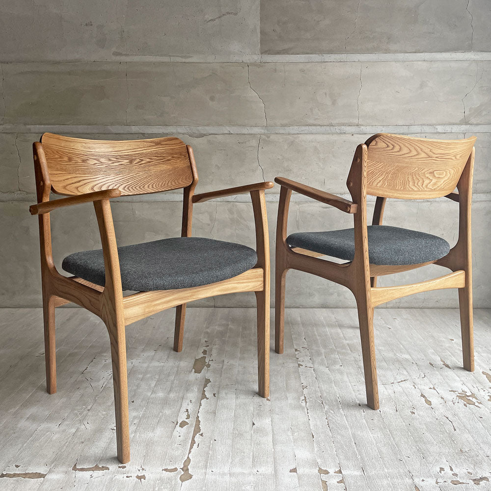 【学芸大学店】モモナチュラル MOMO Natural ジル アーム JILL ARM ダイニングチェア タモ材 ファブリック 2脚 買取させていただきました。