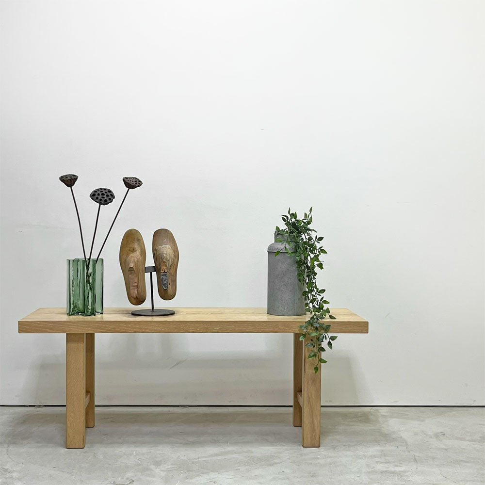 【祖師ヶ谷大蔵店】アクタス ACTUS スローハウス SLOW HOUSE ジャルビ JARVI ベンチ レッドオーク材 W115cm ナチュラル モダンテイスト 買取させていただきました。