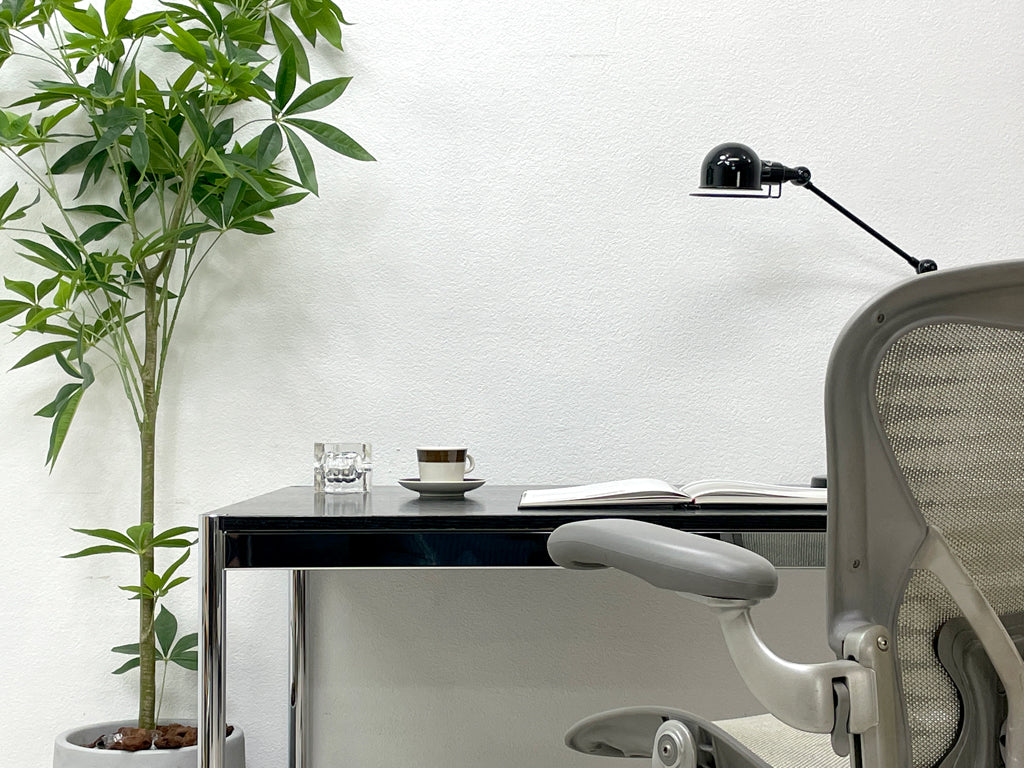 ユーエスエムハラー USMハラー USM Haller モジュラーファニチャー ハラーテーブル ワークデスク W150cm オーク材 ブラック 中古品 買い取りしました。