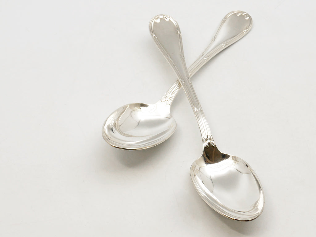 祖クリストフル Christofle リュバン RUBANS スプーン スタンダードサイズ シルバーコーティング 銀食器 カトラリー A＆B 中古品 買い取りしました。