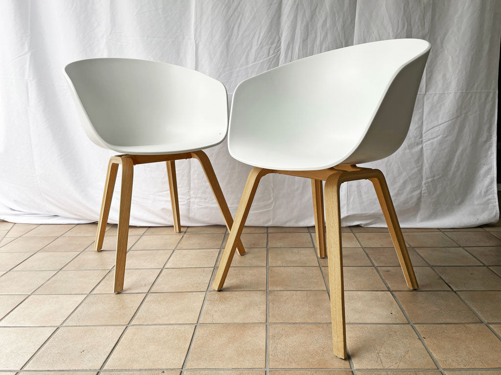 ヘイ HAY アバウト ア チェア ABOUT A CHAIR AAC22 ダイニングチェア ホワイト デンマーク 北欧家具 A B 中古品 買い取りしました。