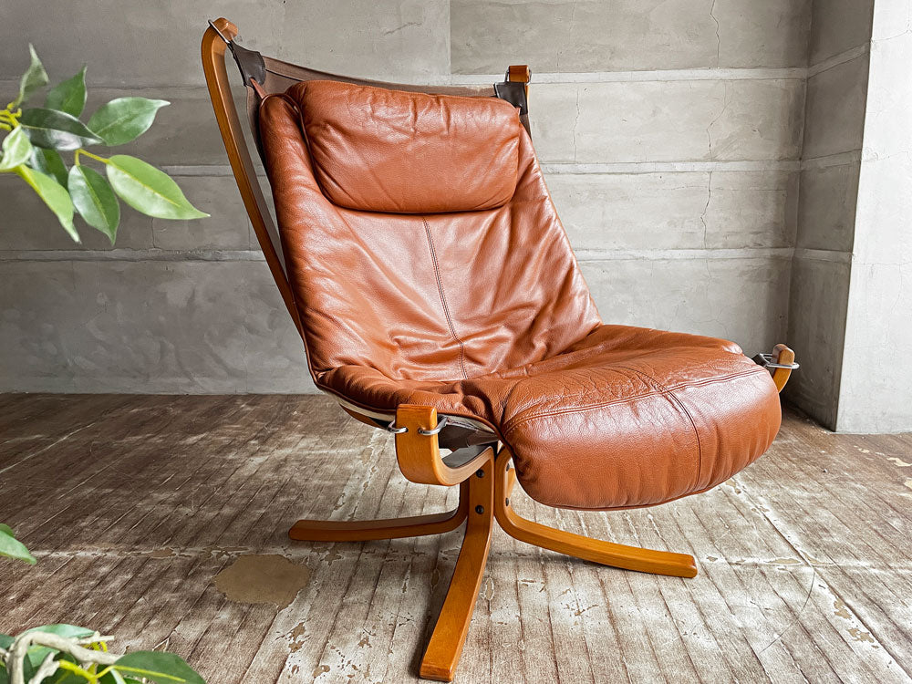 バットネ VATNE ファルコンチェア Falcon Chair ラウンジチェア シガード・レッセル Sigurd Resell レザーシート 本革 ノルウェー ～私の椅子の優先順位。～