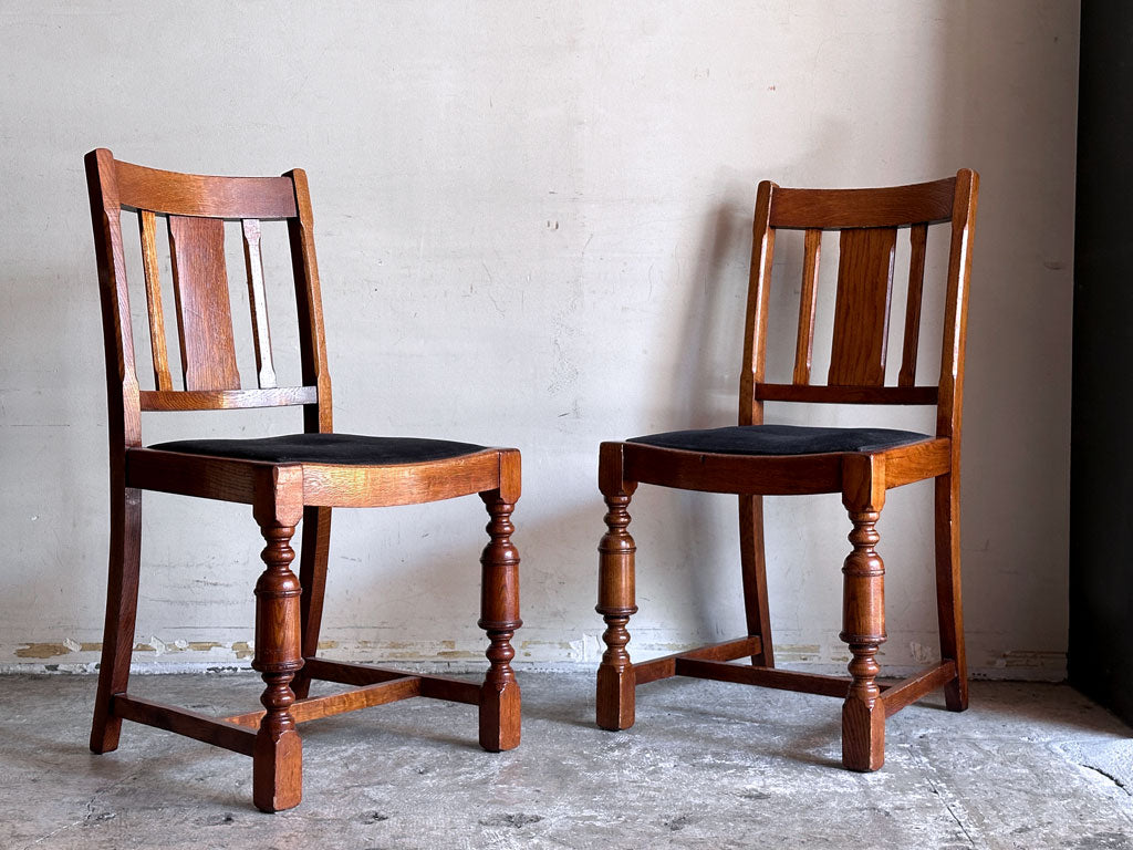 ロイズアンティークス Lloyd's Antiques UK ビンテージ UK vintage オーク材 ダイニングチェア バルボスレッグ 英国家具 中古品 買い取りしました。