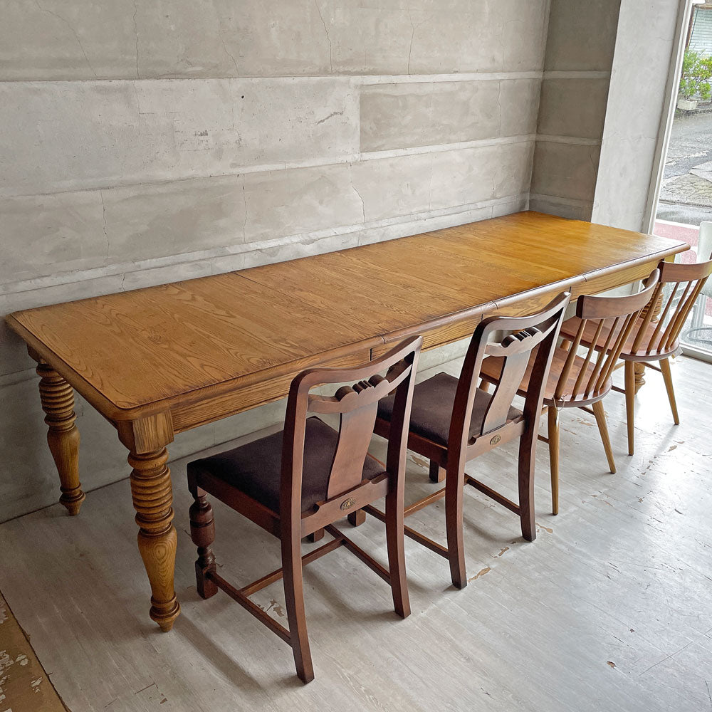 【学芸大学店】クラッシュゲート CRASH GATE ノットアンティークス knot antiques メルツ MERZ オーク無垢材 エクステンション ダイニングテーブル 伸長式 W160～210～260cm 買取させていただきました。