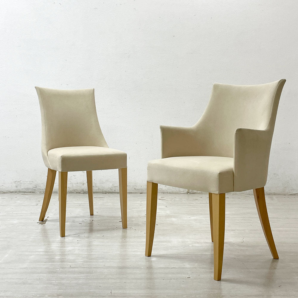 【祖師ヶ谷大蔵店】イデー IDEE アミチェア AMI CHAIR & アームチェア ARM CHAIR ダイニングチェア ラムース生地 アイボリー 買取させていただきました。