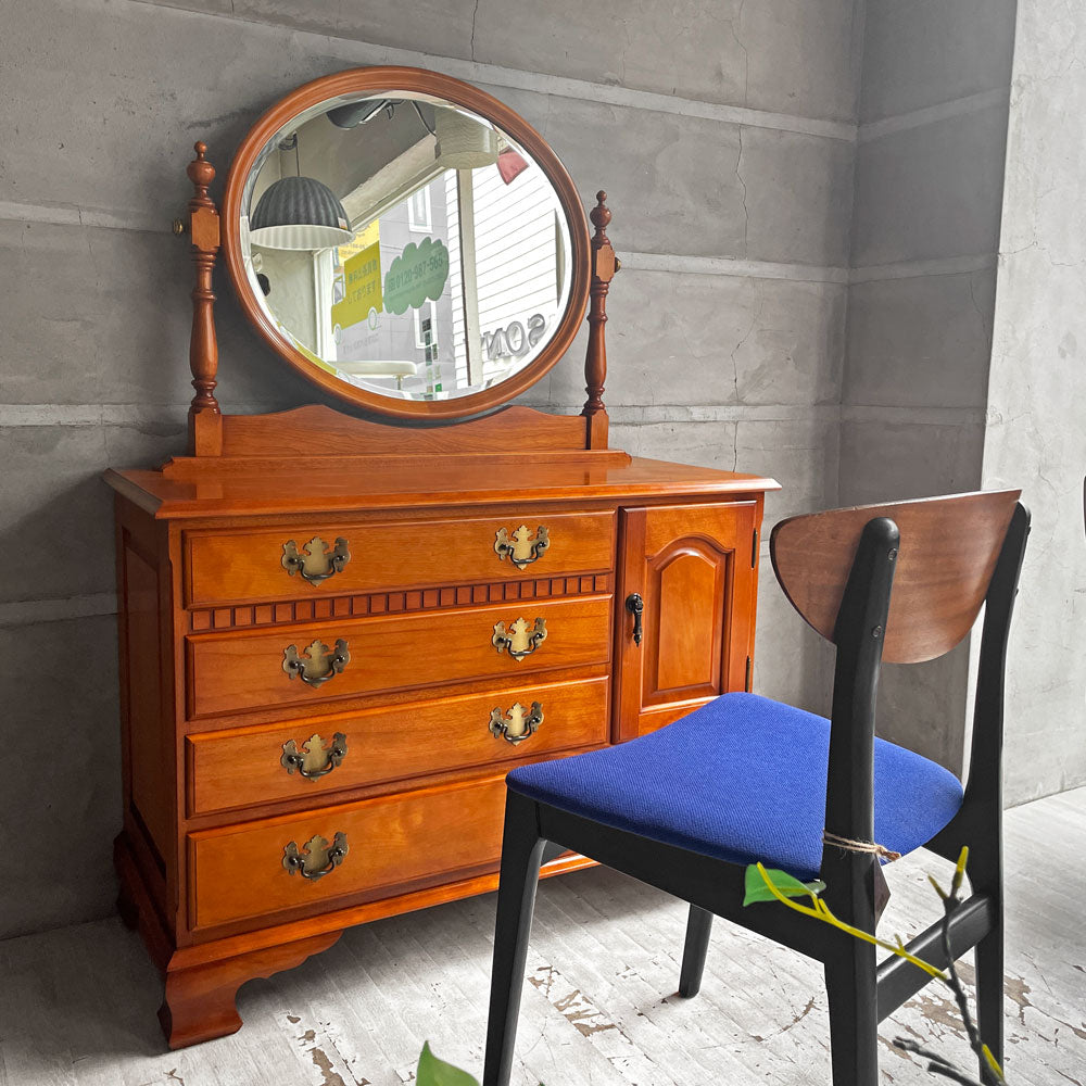 横浜ダニエル Daniel S-403 チェストドレッサー 4段 樺桜材 アーリーアメリカン クラシカルデザイン 参考定価約51万円 ～あなたを華やかに映す一台～