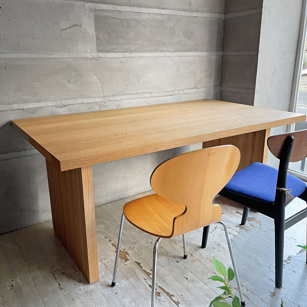マスターウォール MASTERWAL デニッシュ DANISH ダイニングテーブル オーク無垢材 ウレタン仕上げ W160cm 2025年製～集う時間も、ひとりの時間も心地よく～