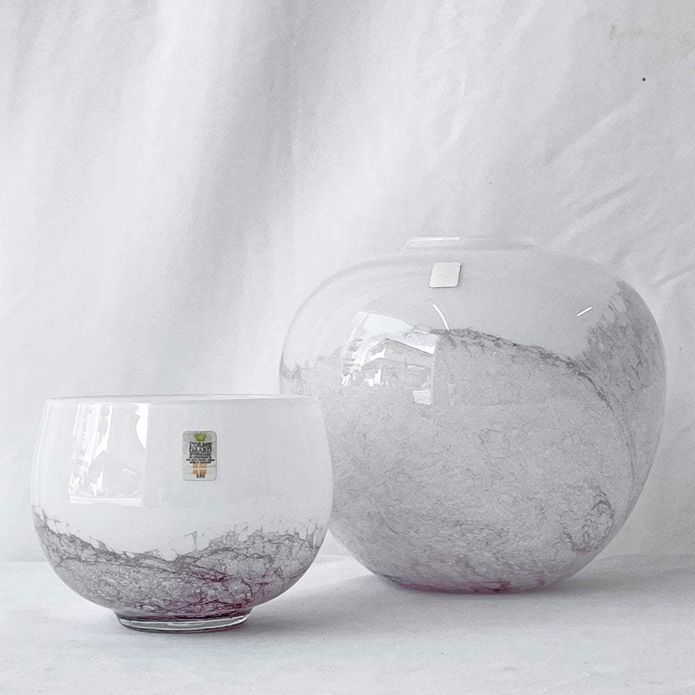 【用賀店】ホルムガード Holmegaard サクラ SAKURA ガラス フラワーベース 花瓶 ボウル 1980年代 ミカエル・バング Michael Bang ビンテージ デンマーク 北欧 買取させていただきました。