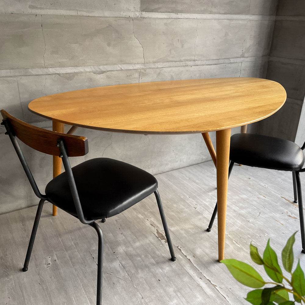 【学芸大学店】アクタス ACTUS クラウム KULAUM ダイニングテーブル 3本脚 オーク無垢材 日進木工 NISSIN W160cm  定価￥341,000- ♪ 買取させていただきました。