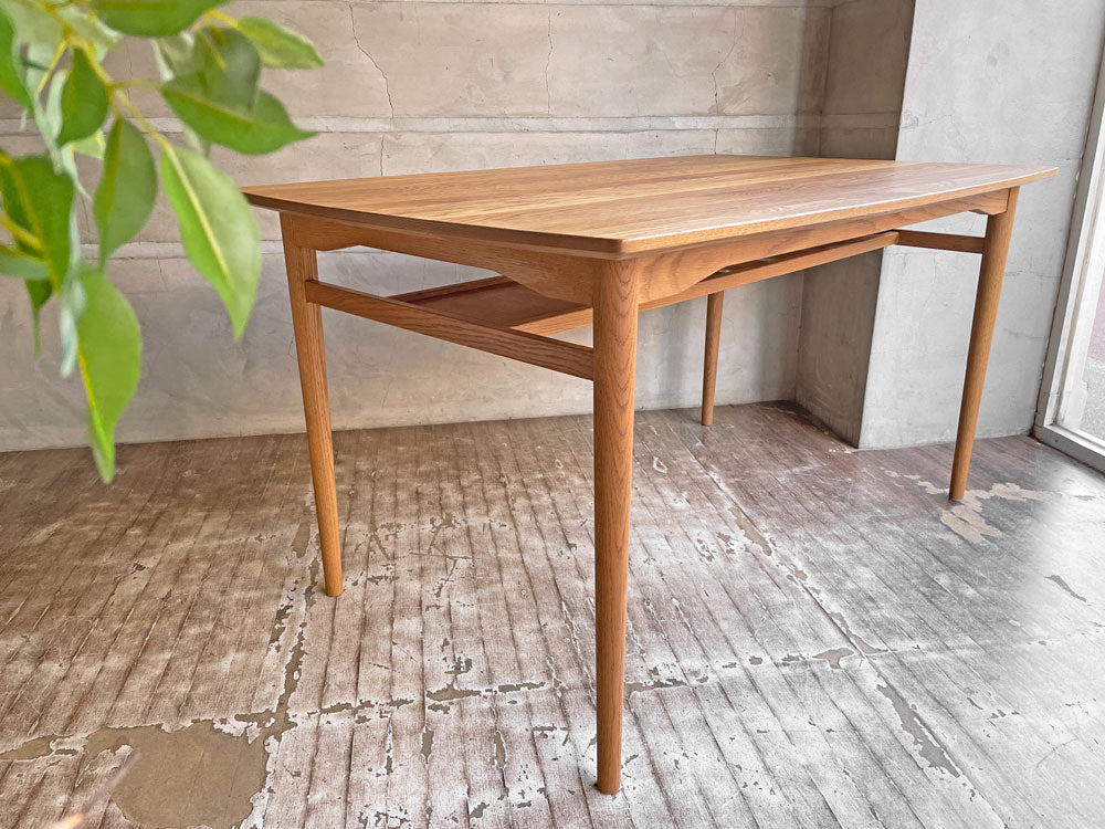 モモナチュラル MOMO Natural ベント ディー VENT D ダイニングテーブル オーク無垢材 W140cm 定価\89,000- 中古品 買い取りしました。