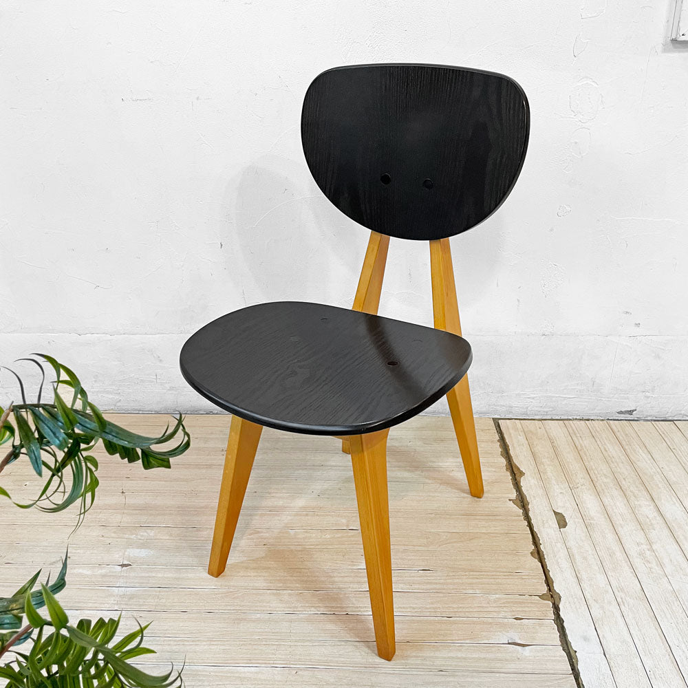 【下北沢店】イデー IDEE ダイニングチェア DINING CHAIR ブラック 板座 食卓椅子 長大作 ジャパニーズモダン 廃番カラー 希少 買取させていただきました。