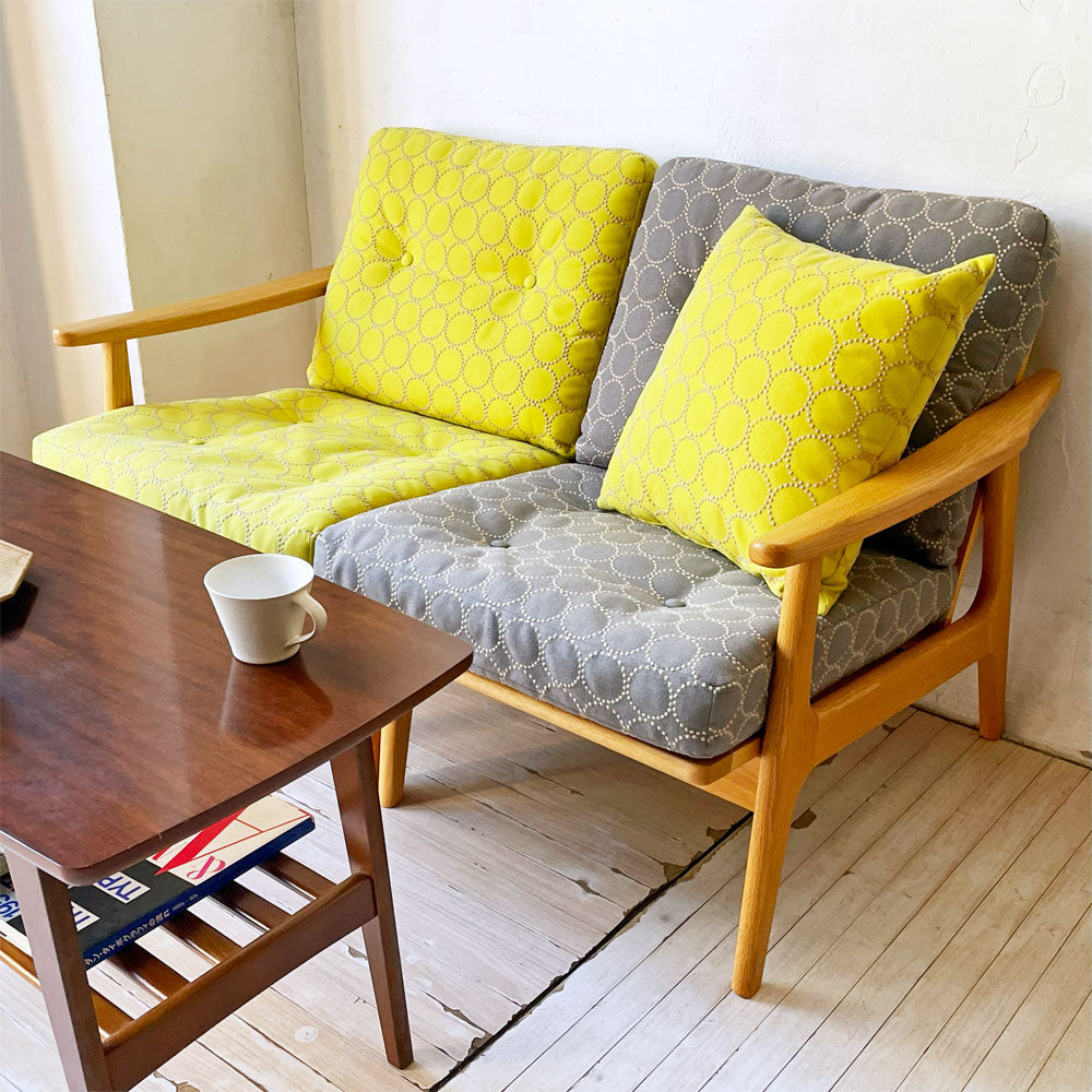 マルニ60 maruni60 フレームチェア 2シーター ソファ 2P 2人掛け オーク材 ミナペルホネン生地 セパレート～変わらぬ魅力のデザイン～