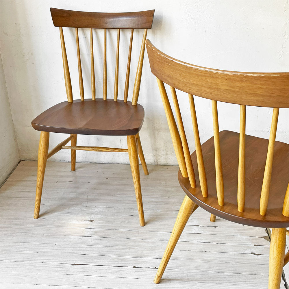 【下北沢店】高山ウッドワークス TWW クラウィンザー KURA WINDSOR ファンバックチェア SC4K ダイニングチェア ウォールナット材×オーク材 岩倉榮利 柏木工製造 計2脚 買取させていただきました。