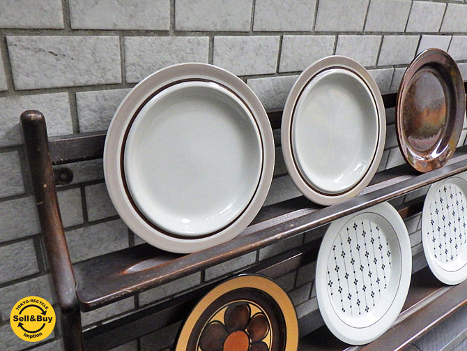 アーコール ERCOL 壁掛け プレートラック / ウォールラック 飾り棚 エルム材 UKビンテージ ～食器をしまうのではなく、飾るという発想～ 【 買取と販売とレンタルのお店 】