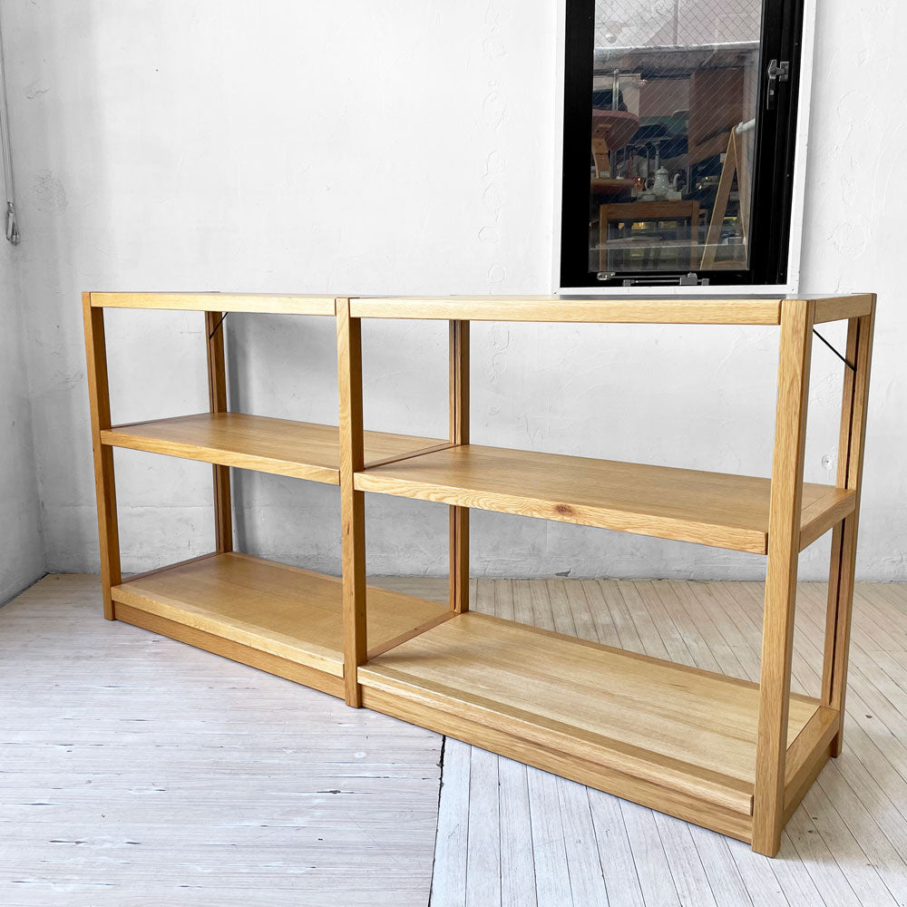 【下北沢店】無印良品 MUJI オーク材 ユニットシェルフ オープンシェルフ 2列×2段 ナチュラルスタイル 廃番 買取させていただきました。