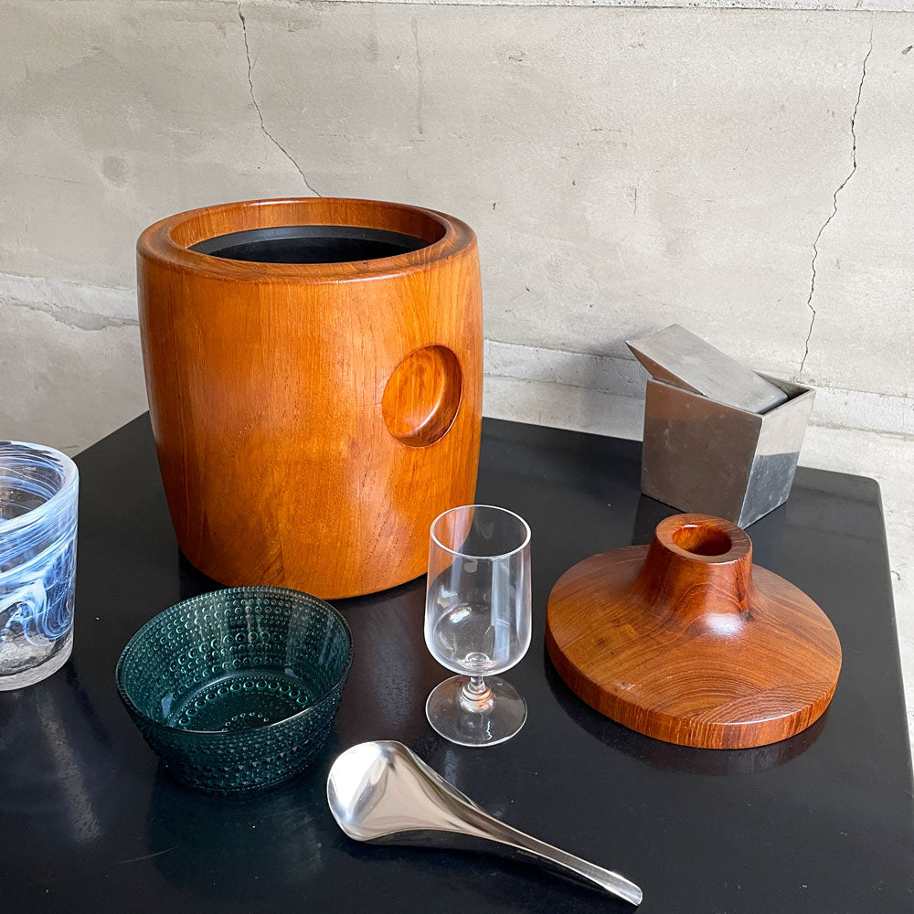 【学芸大学店】ジョージジェンセン Georg Jensen アイスバケット ペール チーク材 ヘニング コッペル ビンテージ 北欧食器 希少 ♪ 買取させていただきました。