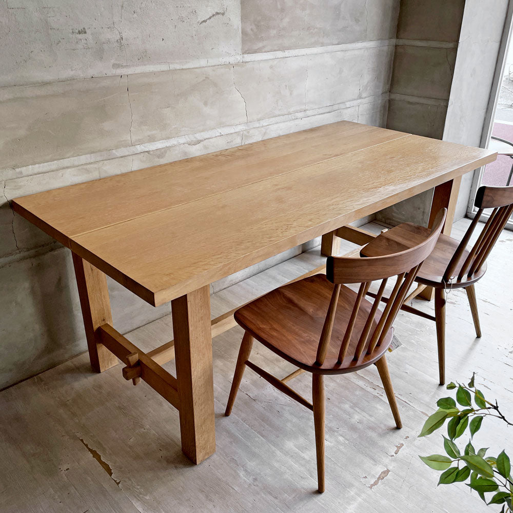 【学芸大学店】アクタス ACTUS スローハウス SLOW HOUSE ジャルビ JARVI ダイニングテーブル レッドオーク無垢材 W180cm 廃番 ♪ 買取させていただきました。