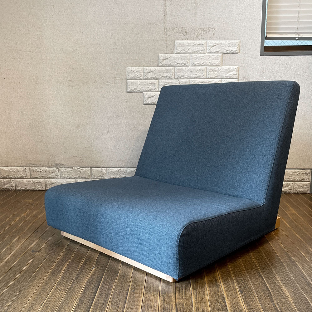 【経堂店】シーヴ SIEVE フォームロー ソファ form low sofa 1seater W80㎝ブルー系 ファブリック W80㎝ モダンデザイン 買取させていただきました。