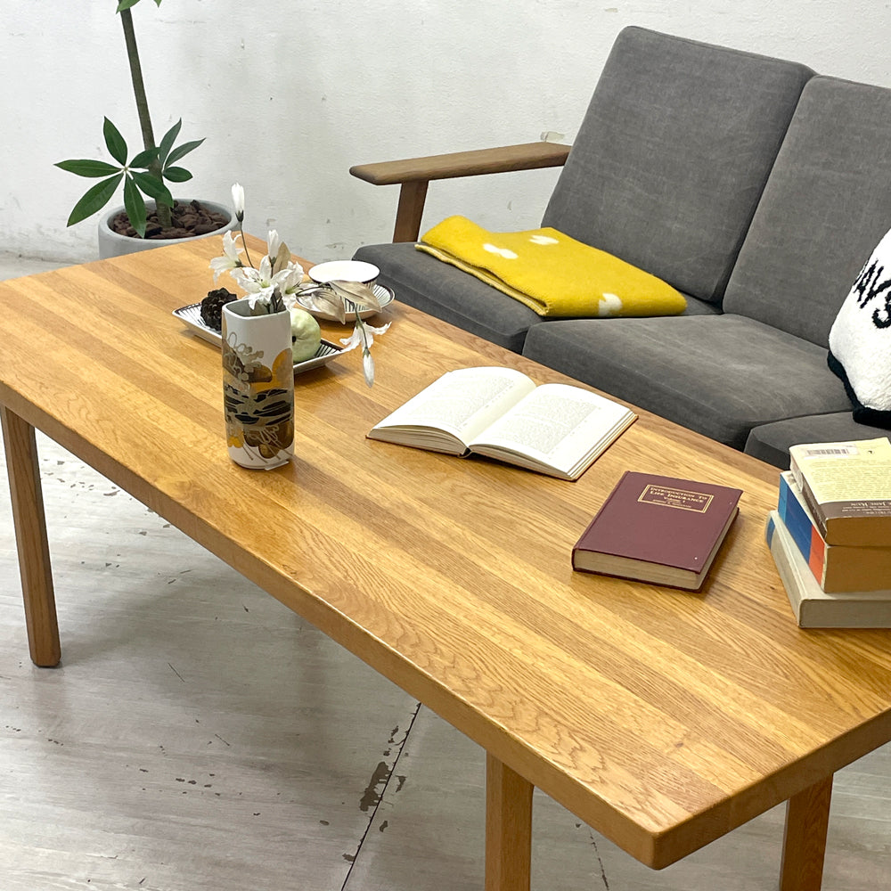 ミカエルラーセン A. Mikael Laursen オーク無垢材 ローテーブル コーヒーテーブル イルム・ヴィッケルソ ILLUM WIKKELSO デザイン デンマーク ビンテージ 希少 ～細部に自然と視線が行く計算されたデザイン～