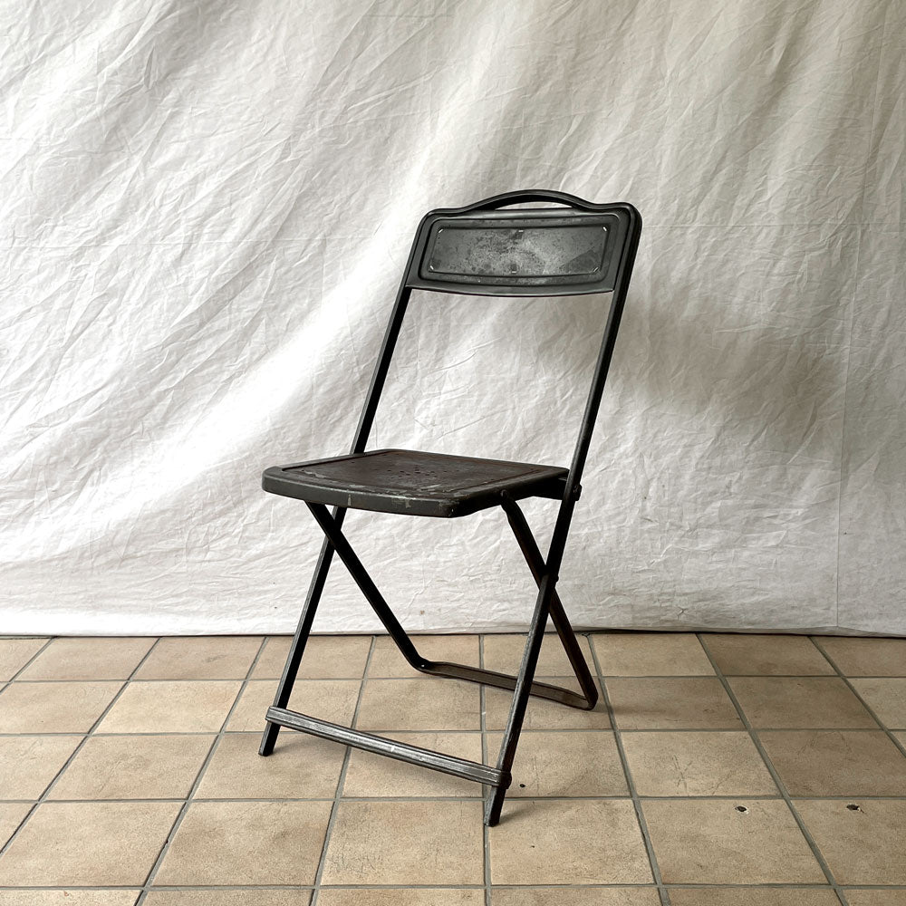 【用賀店】ビンテージ Vintage フォールディングチェア 折り畳み椅子 スチール インダストリアル 工業系 買取させていただきました。
