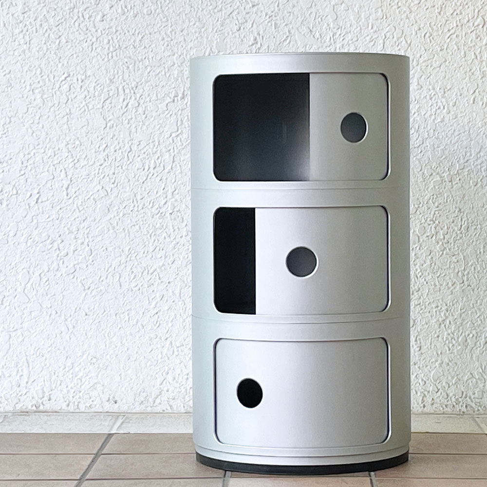【用賀店】カルテル Kartell コンポニビリ 3段 ストレージボックス シルバー アンナ・カステッリ・フェリエーリ イタリア 買取させていただきました。