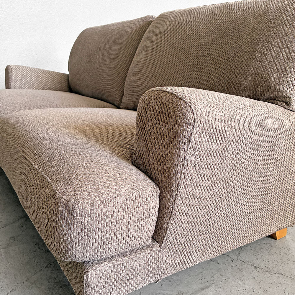 モモナチュラル MOMO Natural トッドリュクス TODD LUXE ハイバック3Pソファ＆オットマン W190cm カバーリングファブリック ブラウン系 廃番 ～ まるでクラスに一人はいた「あの人」のよう