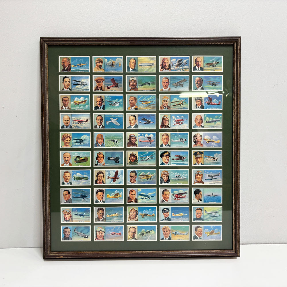 【祖師ヶ谷大蔵店】Carreras Famous Airmen ＆ Airwoman シガレットカード タバコカード 額装品 買取させていただきました。