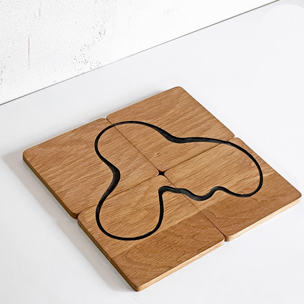 【自由が丘店】イッタラ iittala アルヴァ・アアルトコレクション Alvar Aalto Collection 木製コースター 4個セット 北欧雑貨 廃盤 買取させていただきました。