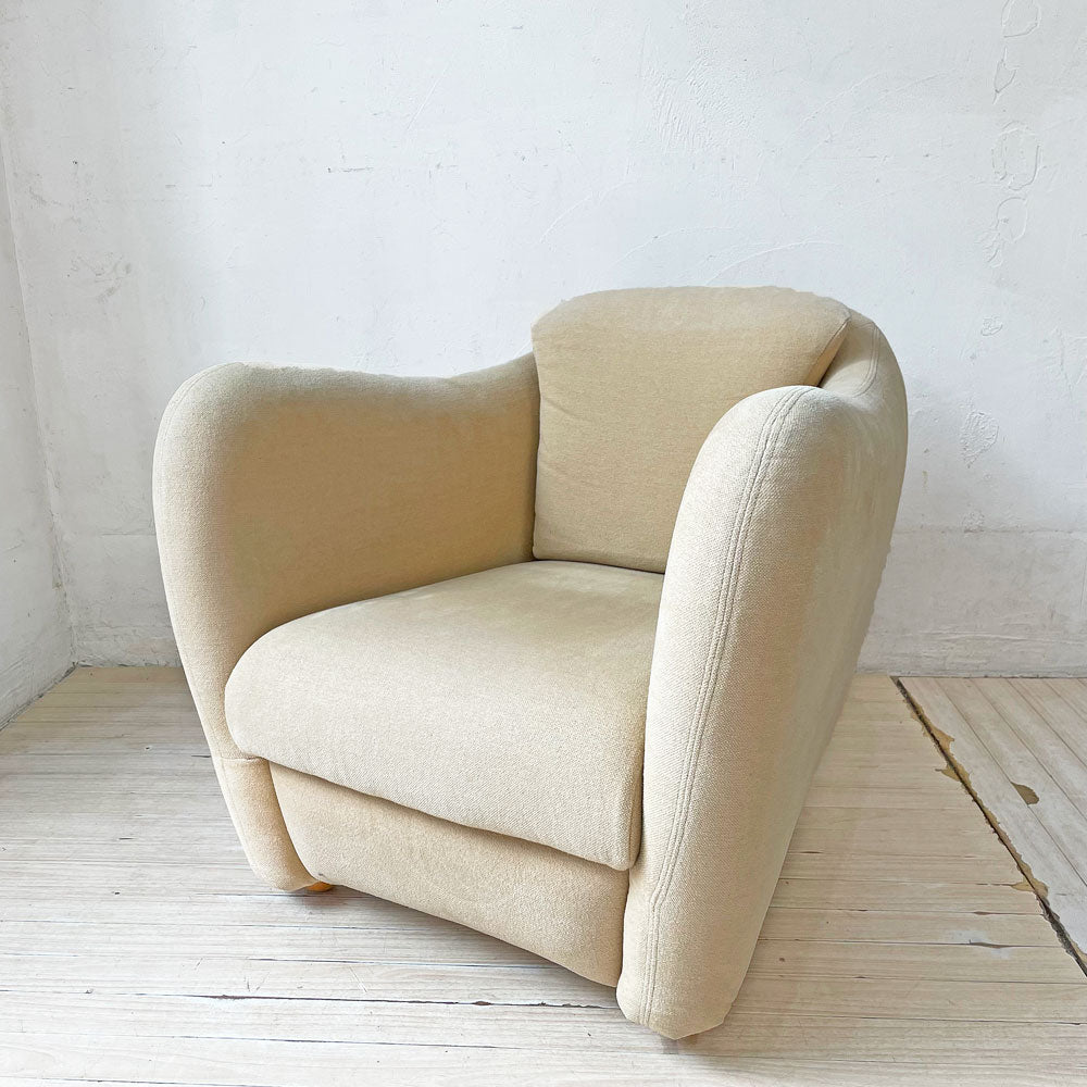 【下北沢店】イデー IDEE ミニミラーアームチェア MINI MILLER ARM CHAIR 一人掛けソファ シングルソファ ファブリック ベージュ 廃番カラー 買取させていただきました。