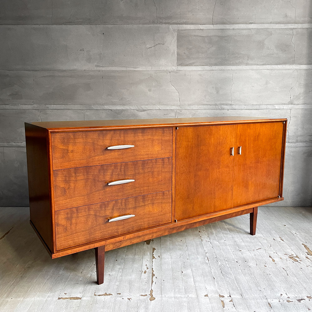 【学芸大学店】パシフィックファニチャーサービス P.F.S HDキャビネット HD CABINET Lサイズ  サイドボード AVボード バーチ材 スチール ミッドセンチュリースタイル  定価￥225,500- ♪ 買取させていただきました。