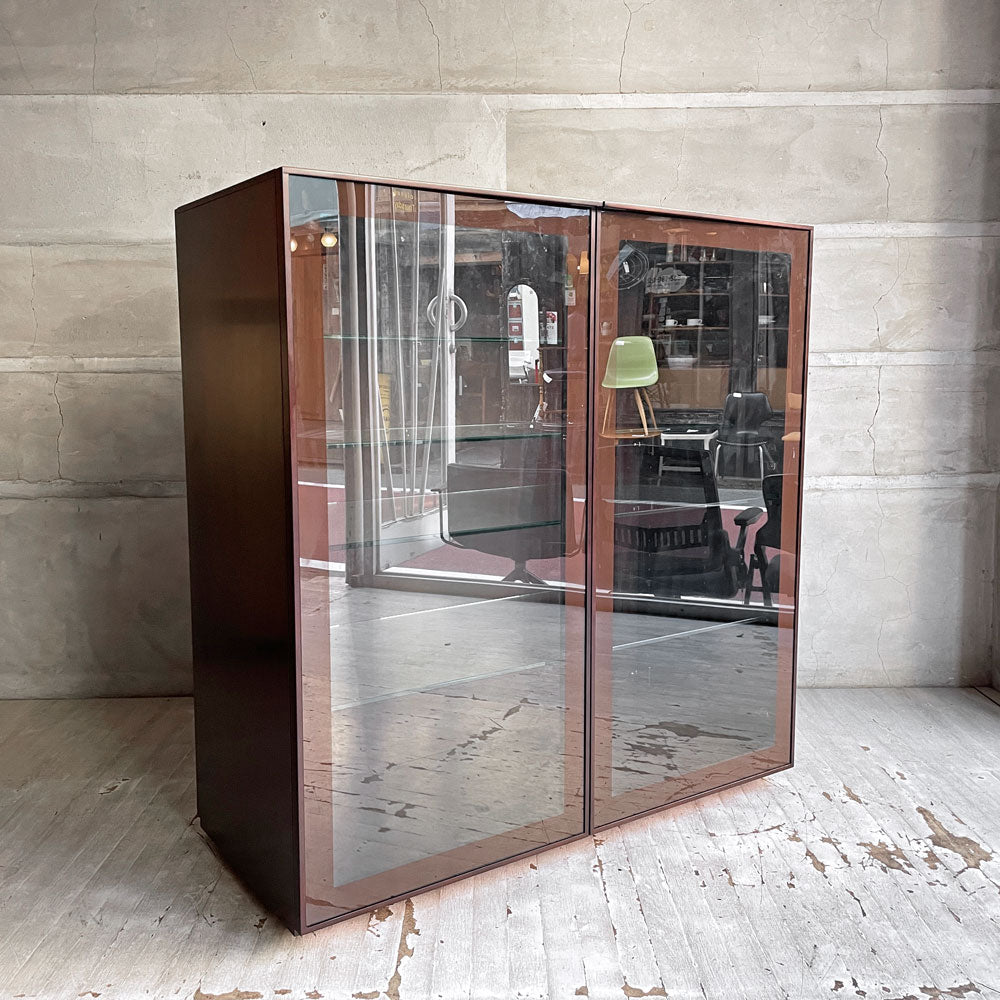 【学芸大学店】アルフレックス arflex コンポーザー COMPOSER ガラスキャビネット キュリオケース 飾り棚 照明 下段オプション付き イタリアモダン 買取させていただきました。