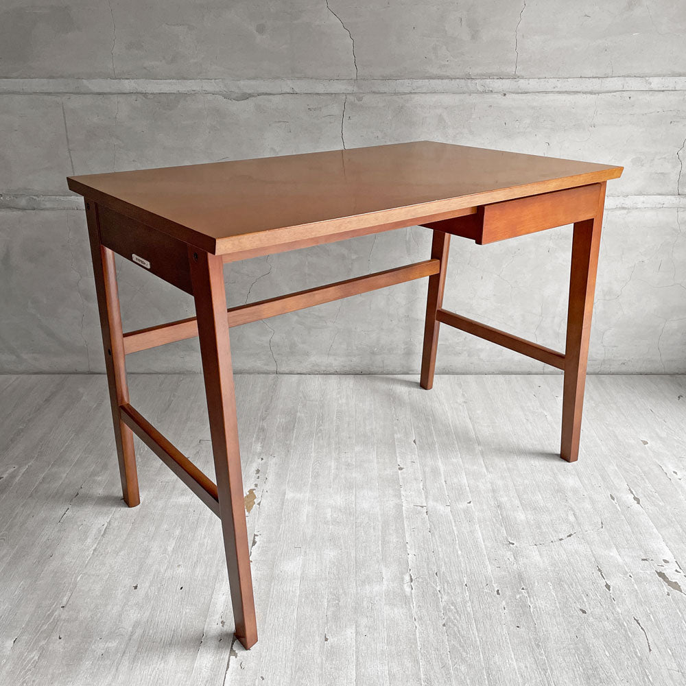 【学芸大学店】カリモク60+ ロクマルプラス karimoku60 デスク ラバートリー材 ウォールナットカラー スライド式抽斗 ジャパニーズミッドセンチュリー 定価￥85,030- 買取させていただきました。