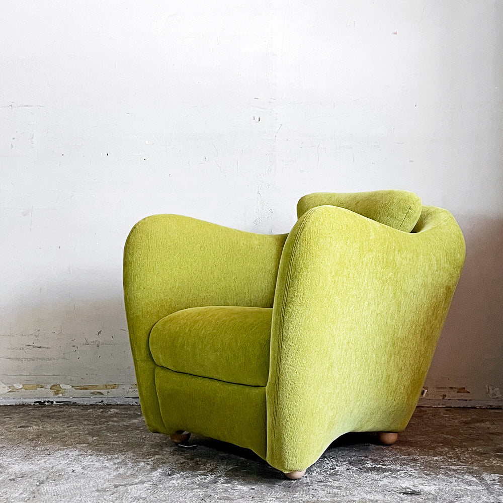 【自由が丘店】イデー IDEE ミニミラーアームチェア MINI MILLER ARM CHAIR パーソナルチェア シングルソファ ファブリック グリーン ライム 買取させていただきました。