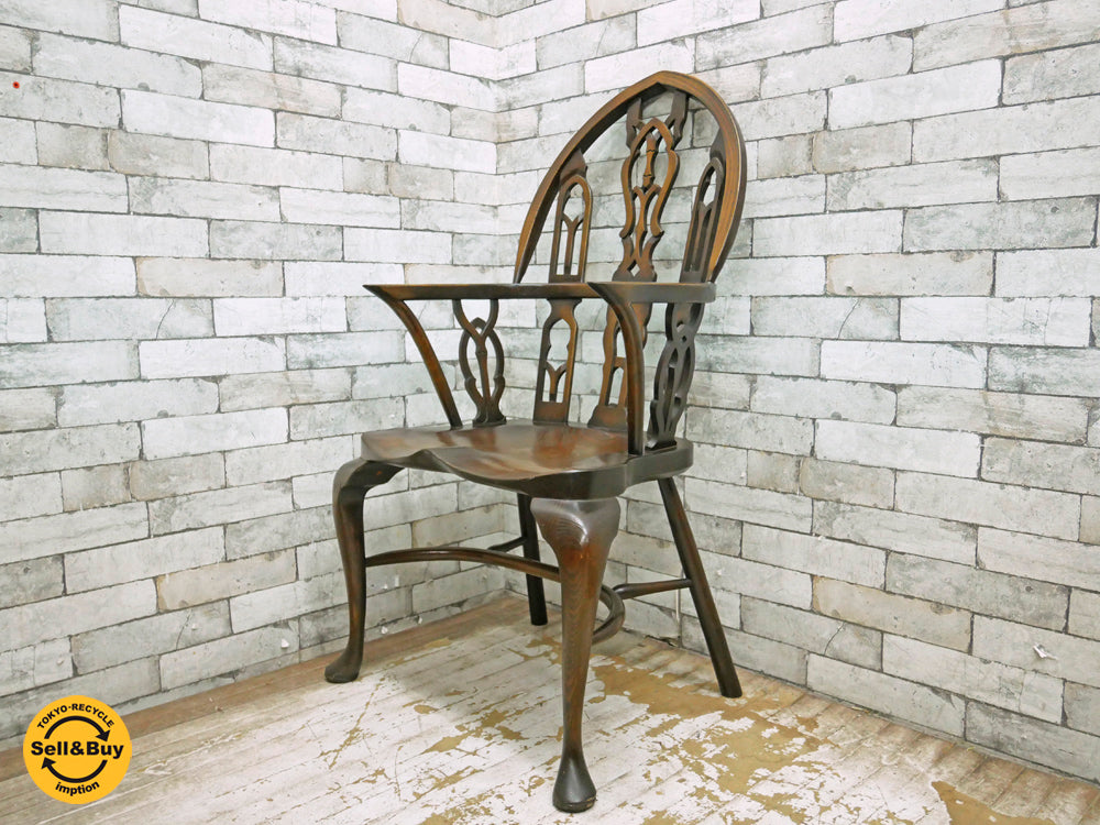 Fauld England ゴシック ウィンザーチェア イギリス 工房製造品 中古品 買い取りしました。