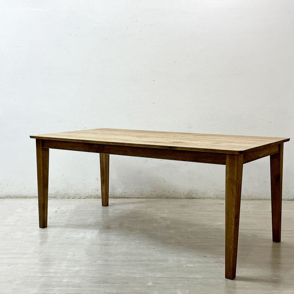 【祖師ヶ谷大蔵店】クラッシュゲート CRASH GATE イージーライフ Easy Life ハクラ HAKURA ダイニングテーブル オーク材 無垢材 W170cm 関家具 定価 ￥104,500- 美品 買取させていただきました。