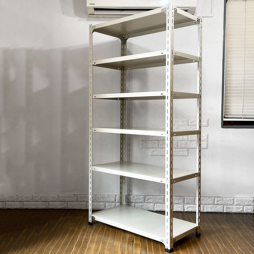【経堂店】ディーアンドデパートメント D&DEPARTMENT 工業用 スチールシェルフ オープンシェルフ 6段 アイボリー インダストリアルデザイン 買取させていただきました。