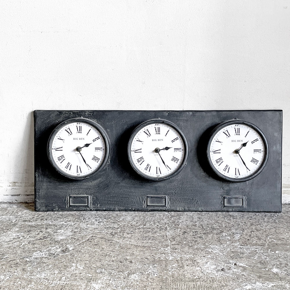 【自由が丘店】アンティークスタイル Antique Style ブロンズメタル 3クロックフェイス ビックベン 掛け時計 クラシカルデザイン 買取させていただきました。