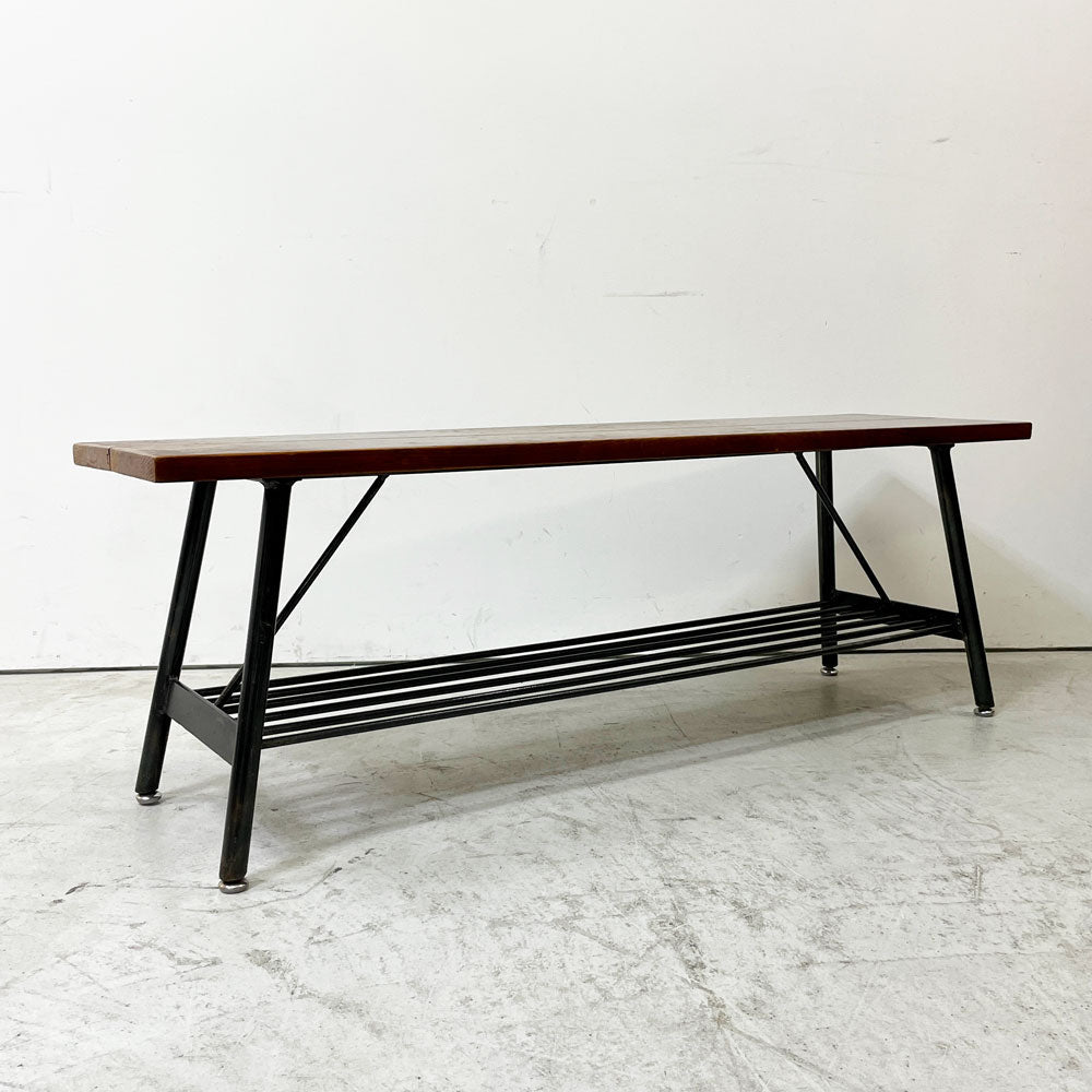 【祖師ヶ谷大蔵店】ジャーナルスタンダードファニチャー j.s.F サンク SENS ダイニング ベンチ W120cm オーク無垢材 アイアン インダストリアル 廃番モデル 買取させていただきました。