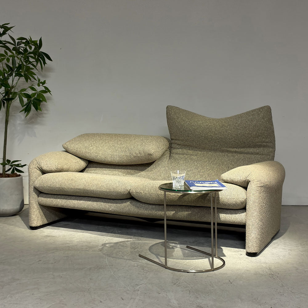 カッシーナイクスシー Cassina ixc. マラルンガ MARALUNGA 675-2PW 2人掛け ワイドソファ ヴィコ・マジストレッティ グレー系 セミプレインファブリック MoMA ～塊状のギミック～