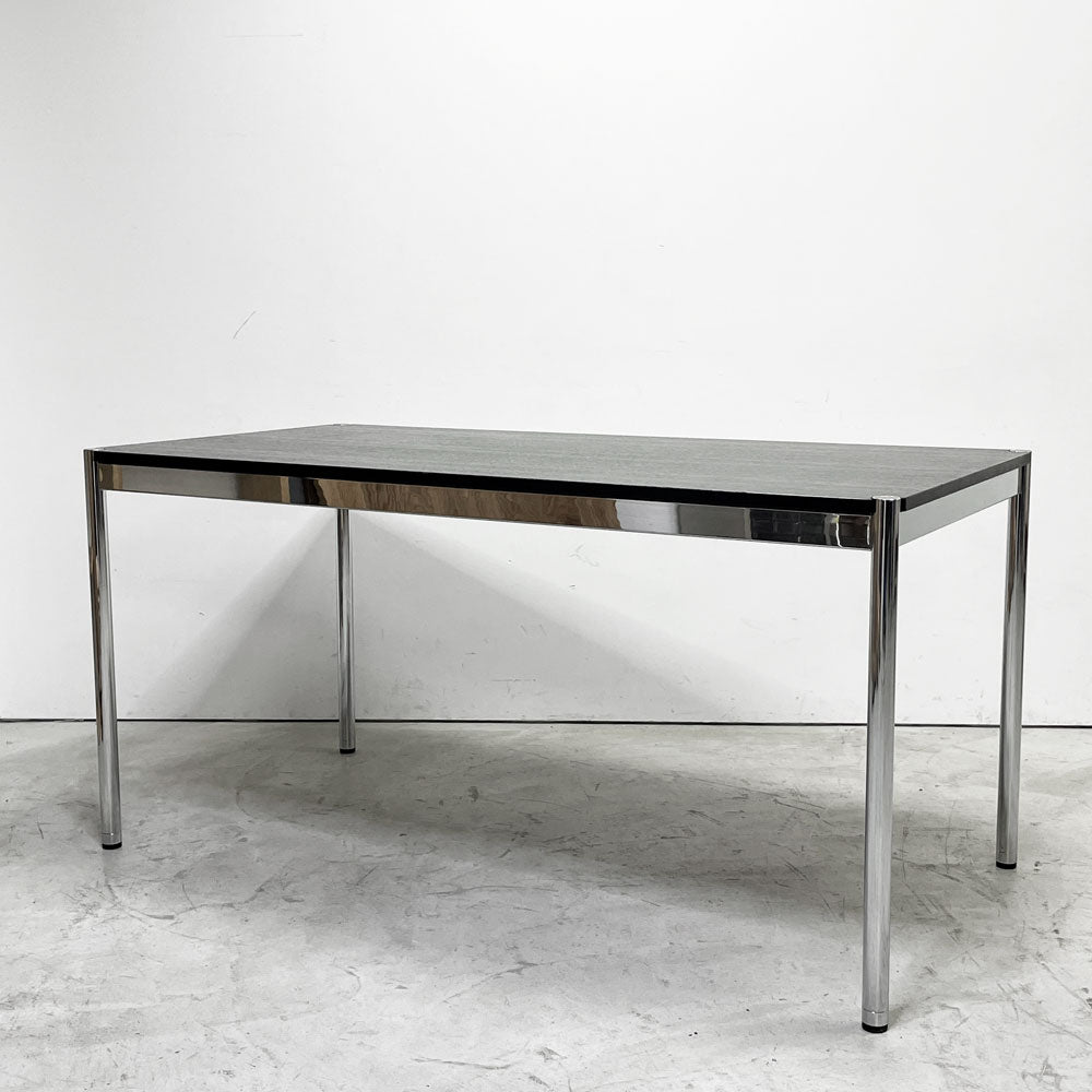 【祖師ヶ谷大蔵店】USMモジュラーファニチャー USM Haller USMハラーテーブル ワーキングデスク ダイニングテーブル オーク材 ブラック W150cm アジャスター付 高さ調整リング付き スイス 買取させていただきました。