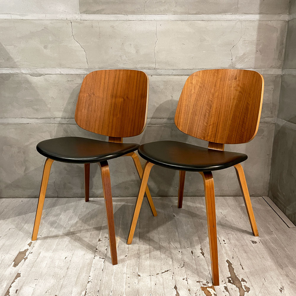 【学芸大学店】ボーコンセプト BoConcept オーフス Aarhus ダイニングチェア ウォールナット材 プライウッド PVCレザー デンマーク 北欧モダン 廃番 ×2脚 買取させていただきました。
